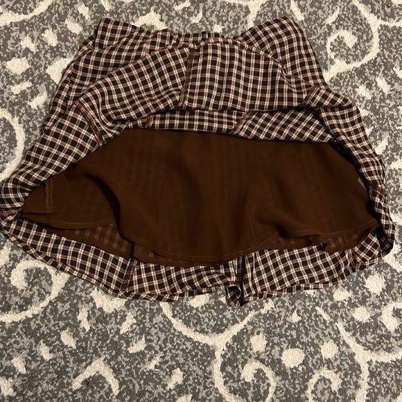 American Eagle, mini skater skirt brown - Picture 2 of 2